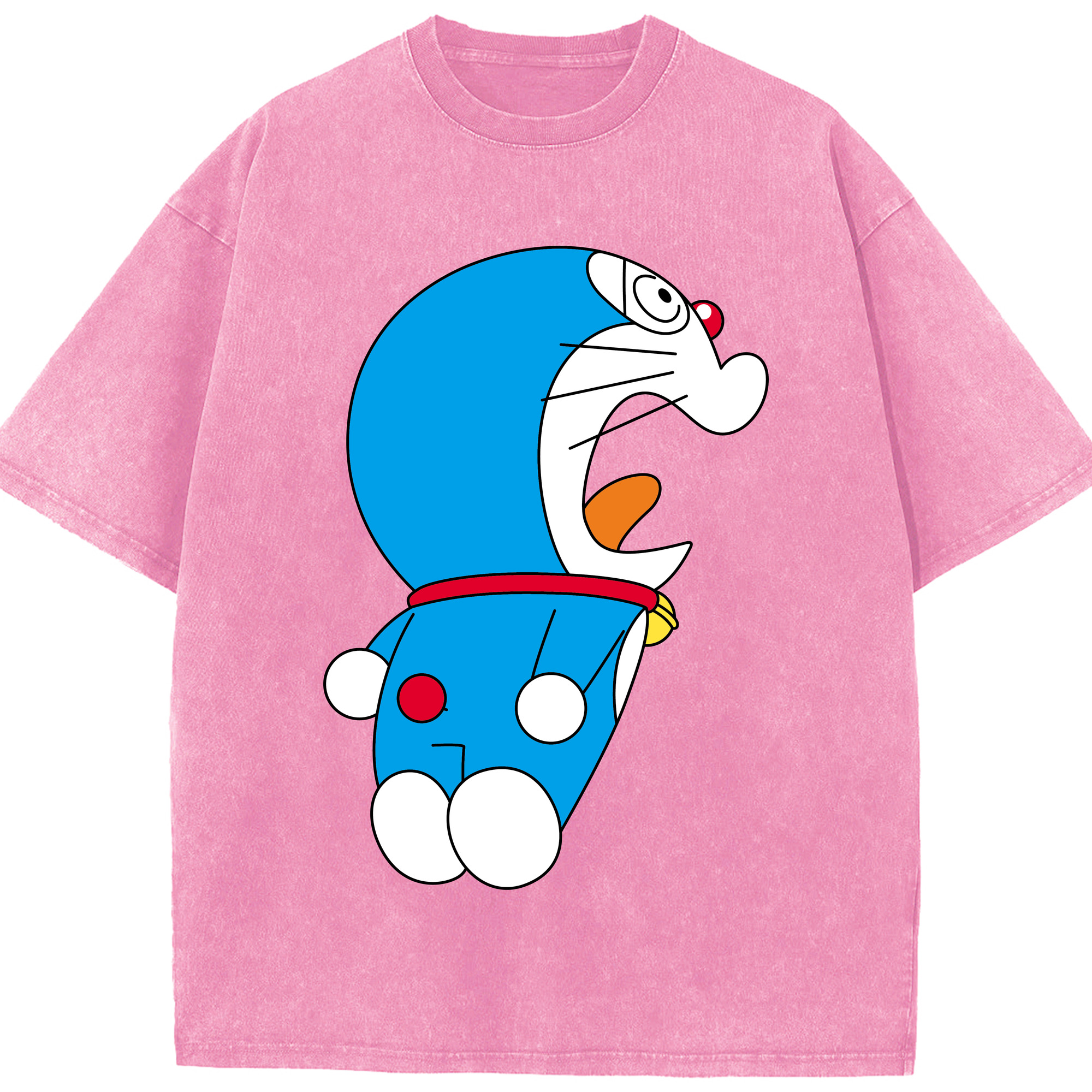 （画像用） ドラえもん Doraemon 綿100% ヴィンテージ風 半袖Tシャツ（フロントプリント）